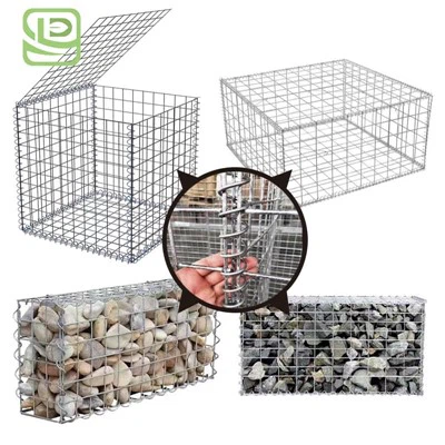 Soðið Metal Wire Mesh Gabion